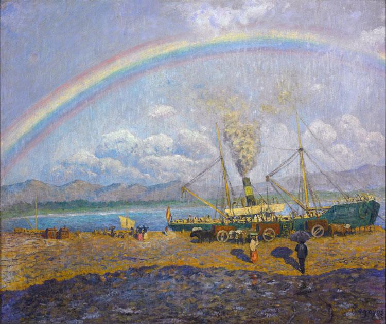 Dario de Regoyos The Rainbow (nn02) Sweden oil painting art